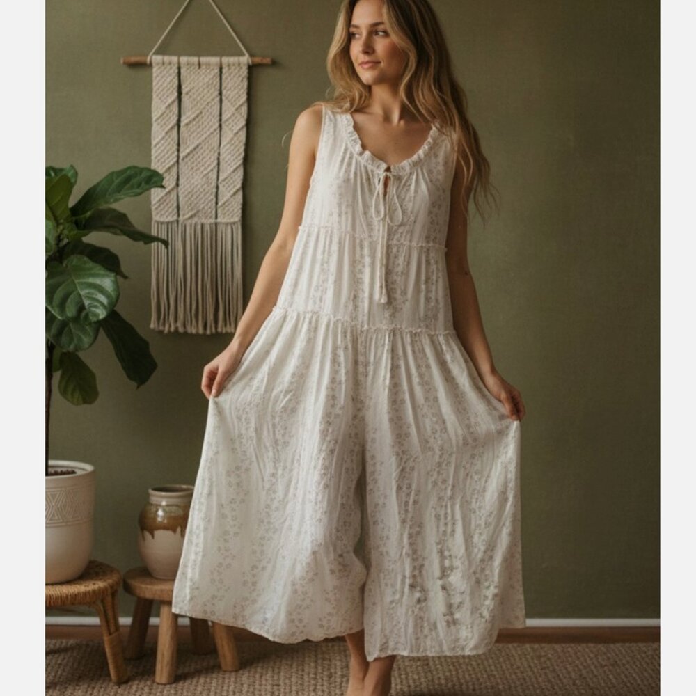 Jaase Floral Wide Leg Boho Jumpsuit